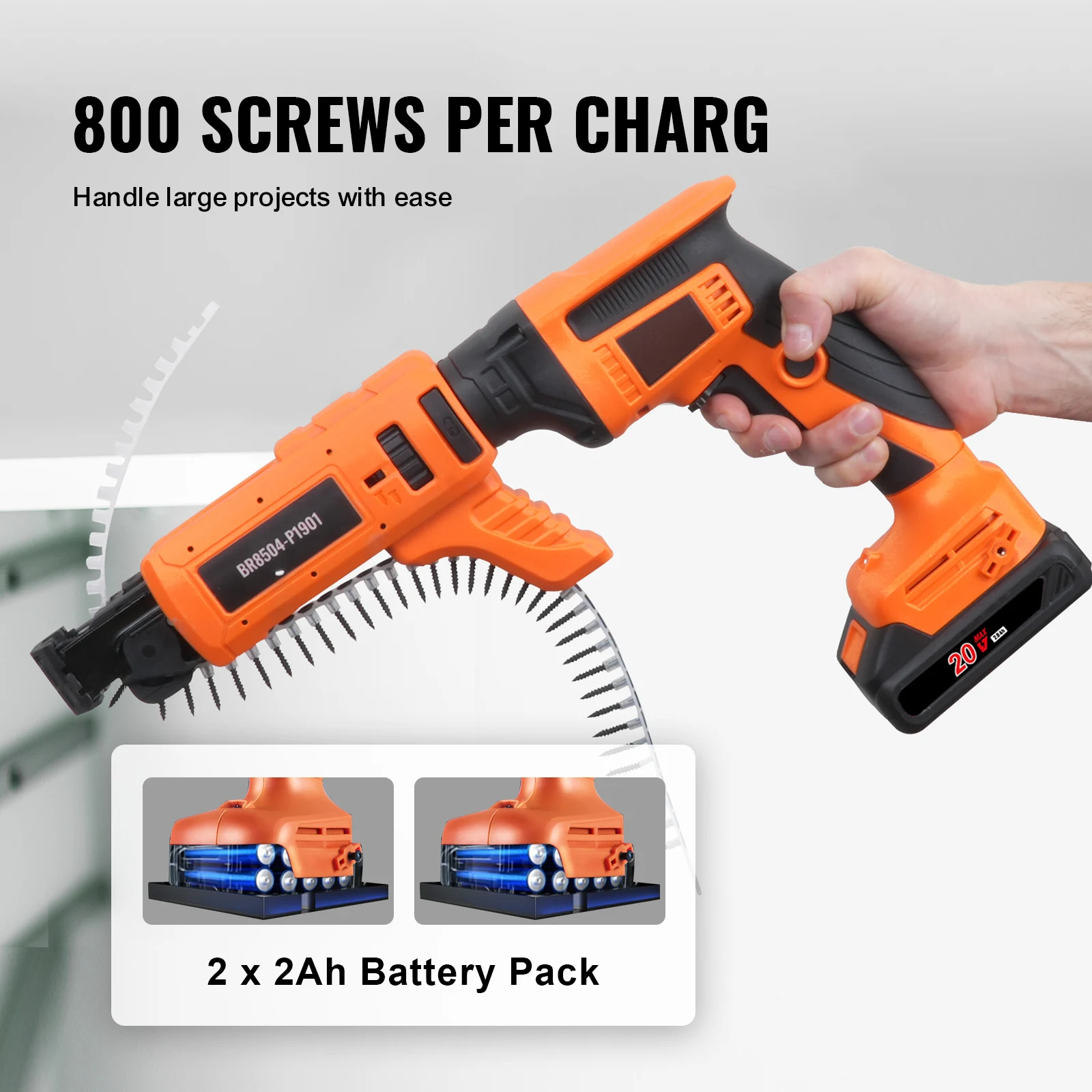 Cordless Drywall Screw Gun 20V Max Brushless