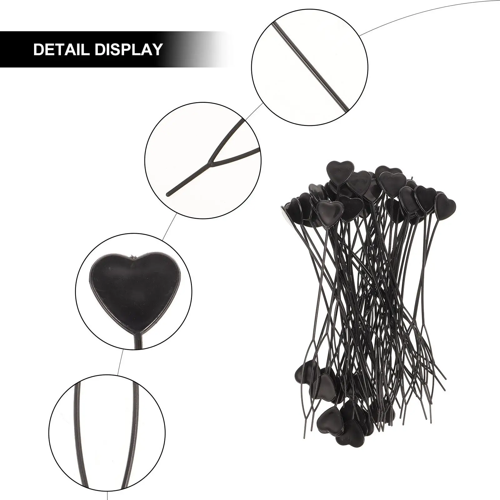 50 Pcs Hair Tool Braid Maker Bedhair Tools Chinese-style Fork Bun Makers Women's Girls Accessories Ponytail Clip