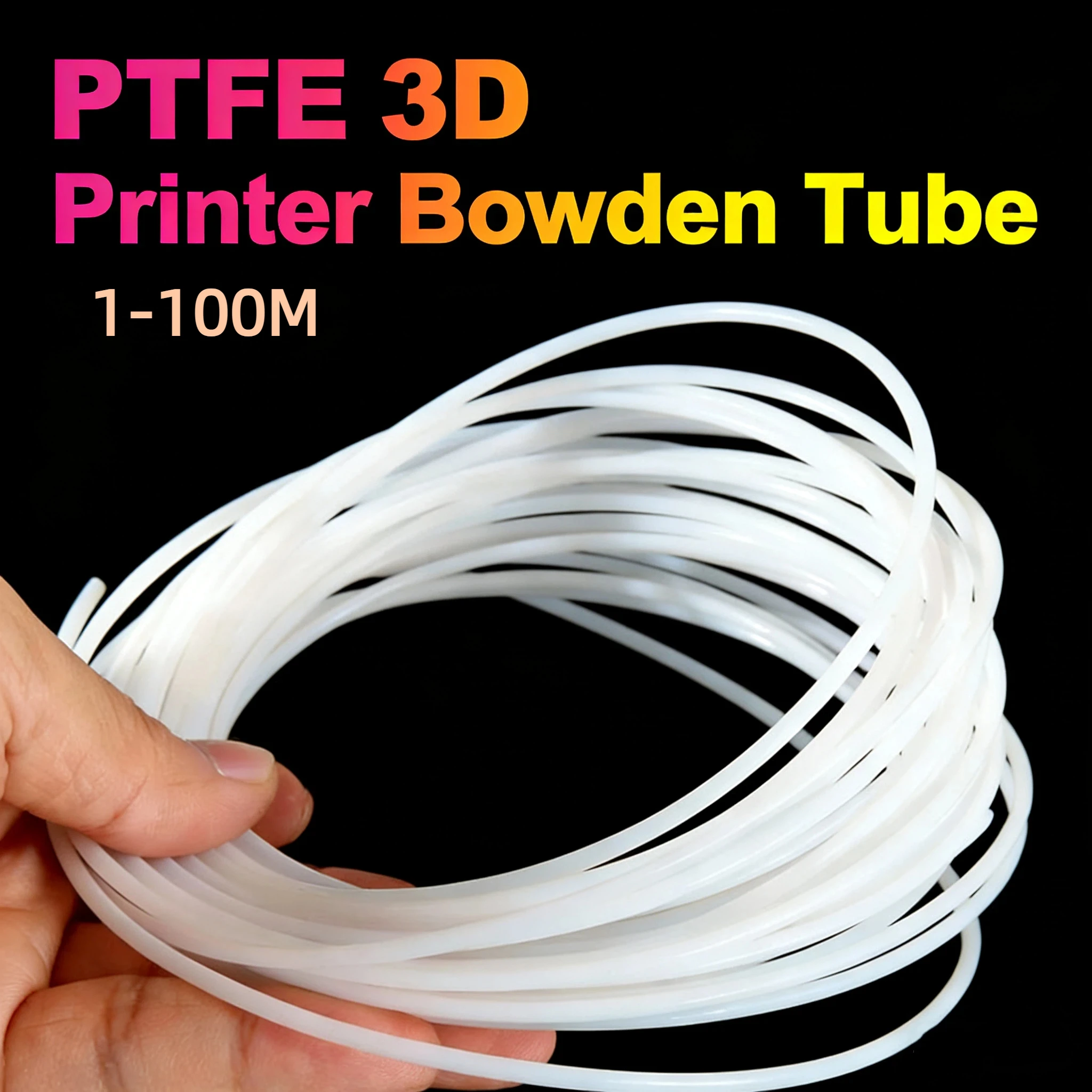 범용 안티 잼 테플론 PTFE 보우덴 튜브 1.75mm 필라멘트 이송 파이프, Bambu A1 Mini P1P AMS 압출기 교체품과 호환 가능