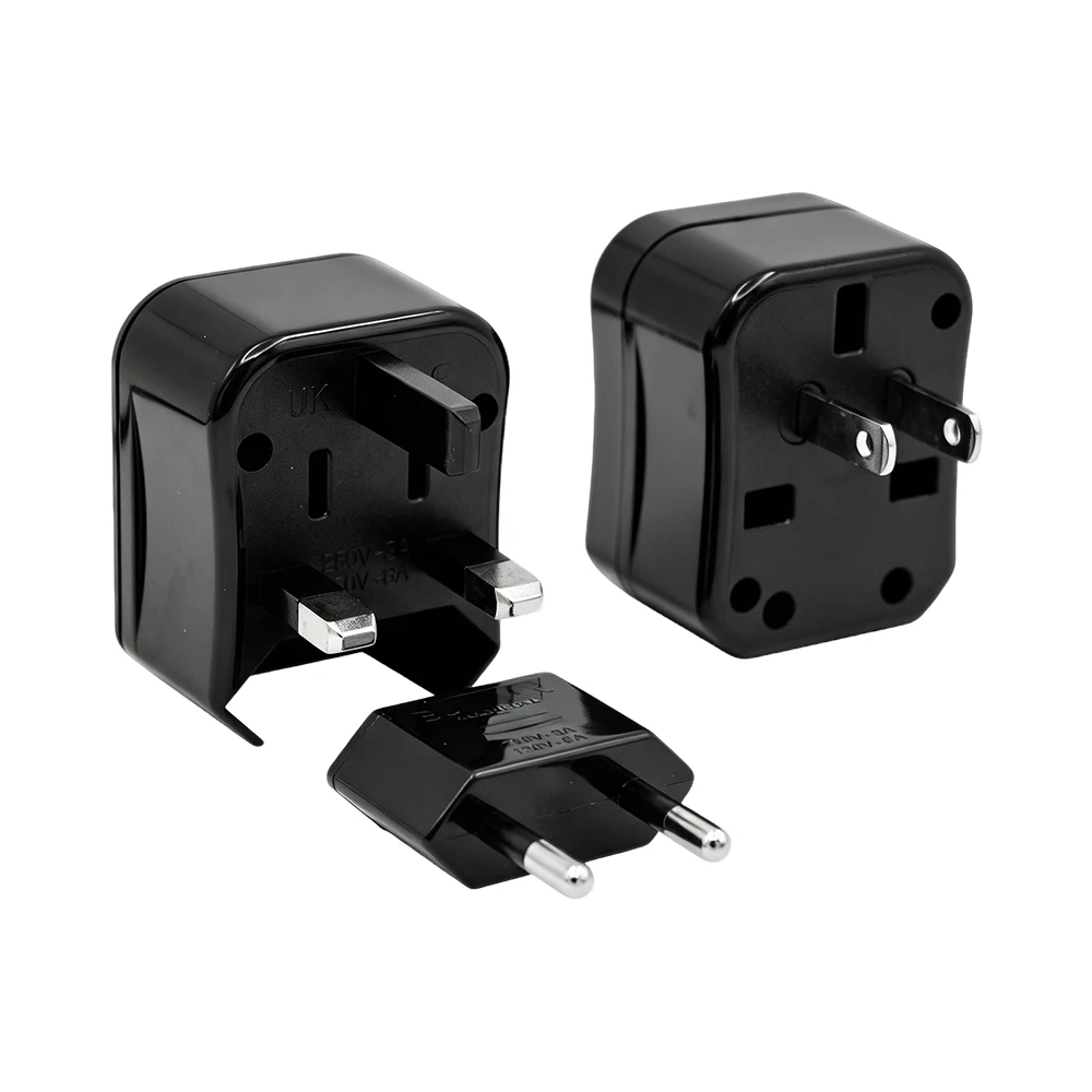 Universal Multi-Standard Travel Adapter with Storage Box