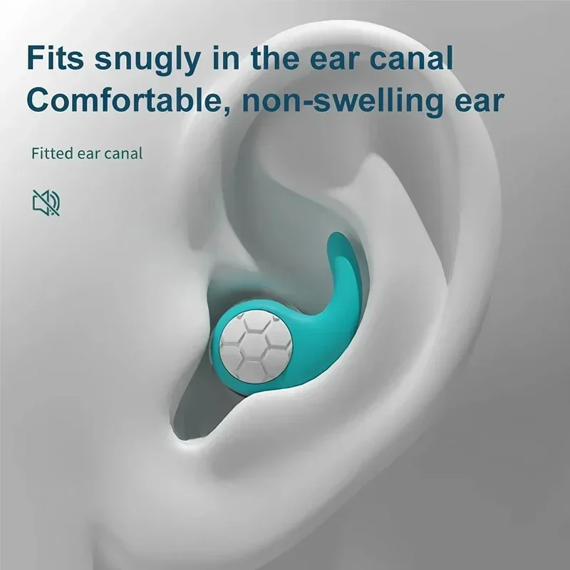 New Silicone Sound Insulation Noise Cancelling Earplugs Noise Filter Sleep Swimming Waterproof Three Layer Mute Earplugs