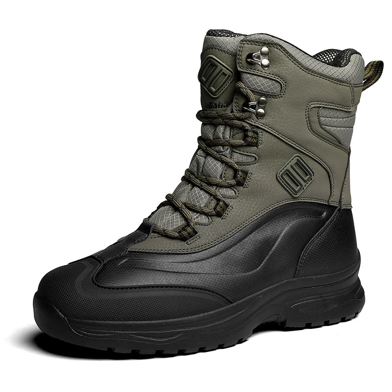 2023 New Winter Fashion Anti slip Warm casual Wear resistant Outdoor Couple High top Snow Boots Men's Cashmere Cotton Shoes