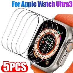 Premium Tempered Glass Screen Protector with Quick Install Applicator - 9H Full Cover Anti - Scratch Guard - IWatch Ultra 1 2 3 (10PCS)