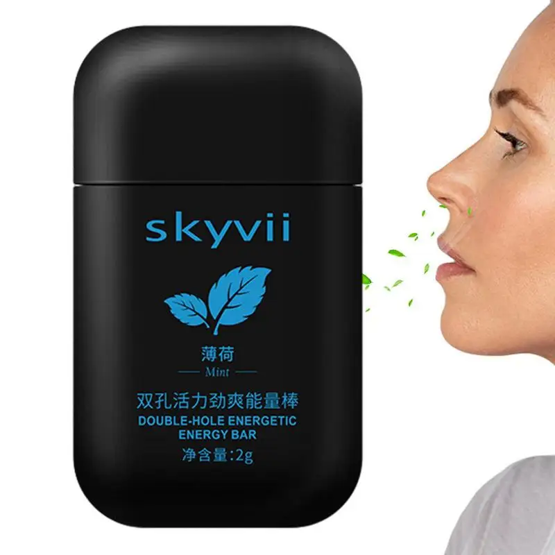 Aromatherapy Nasal Inhaler Double Hole Energizing Energy Vapors Stick