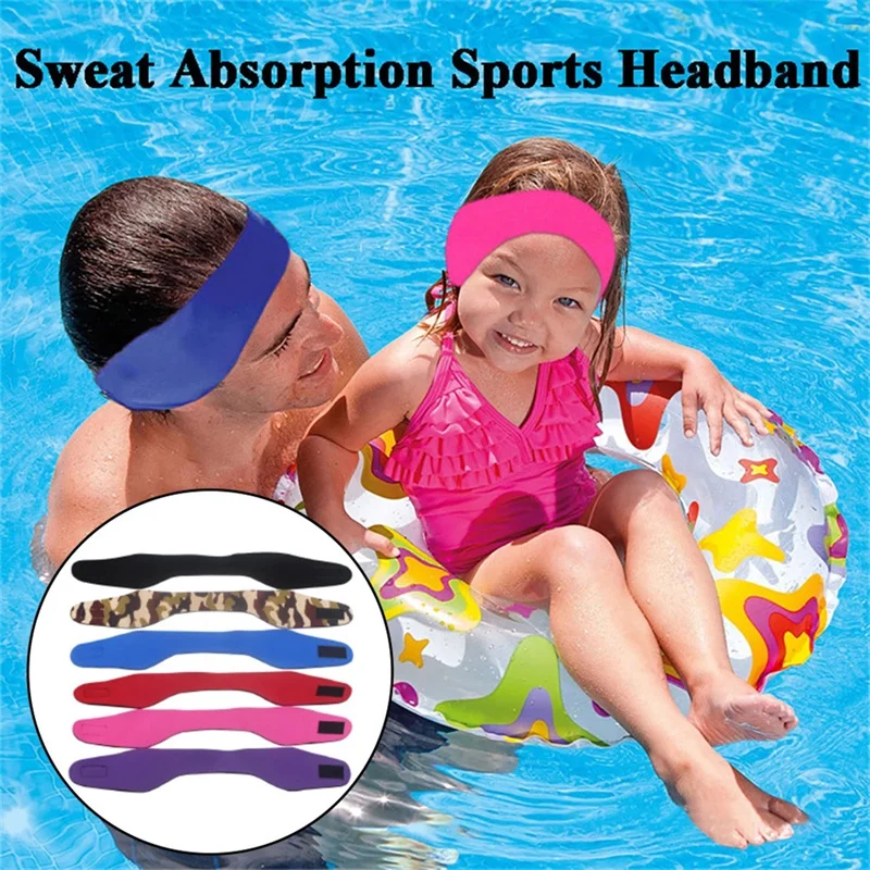 

Swimming Ear Hair Band Swimming Bathing Surfing Sports Headband Belts Hair Band Water Protector Gear Head Band