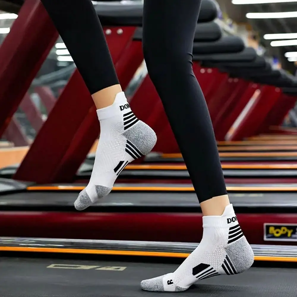 Professional Marathon Running Sock Men Women Sports Fitness Thickened Cushioned Short Tube Low Cut Boat Ankle Socks