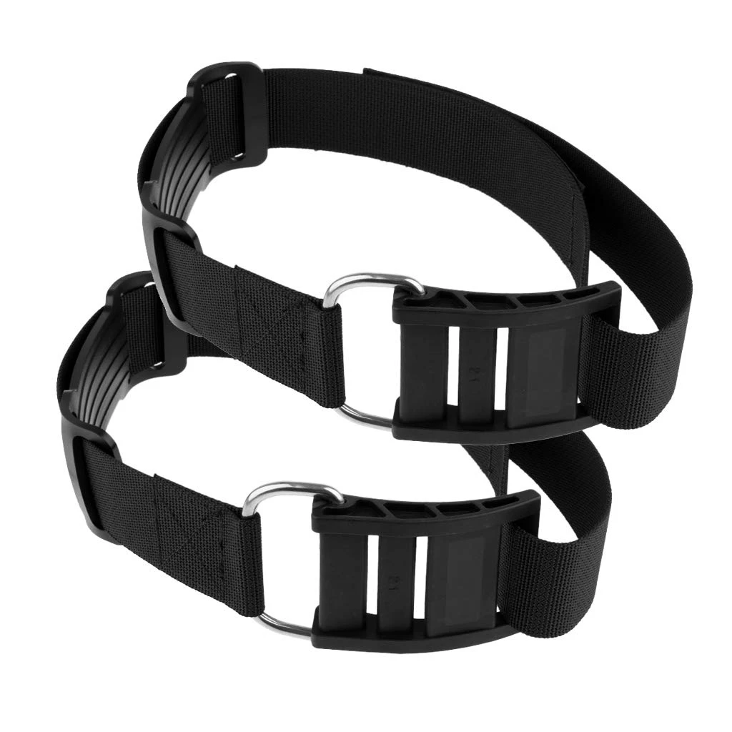 Scuba Diving Tank Band Cam Strap Dive Air Cylinder Straps Bcd Buckle Dive Cylinder Tank Band 2Pcs
