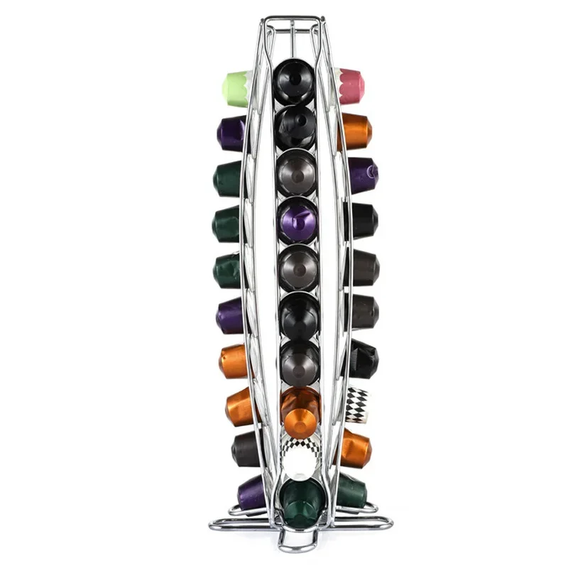 40 Tazze Nespresso Coffee Pods Holder Rack Rotante Supporto Per Capsule Di Caffè Dolce Gusto Capsule Storage Shelve Ju32503