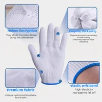 60/30/10pairs pure cotton breathable work gloves, thick wear-resistant and anti slip gloves, household cleaning gloves