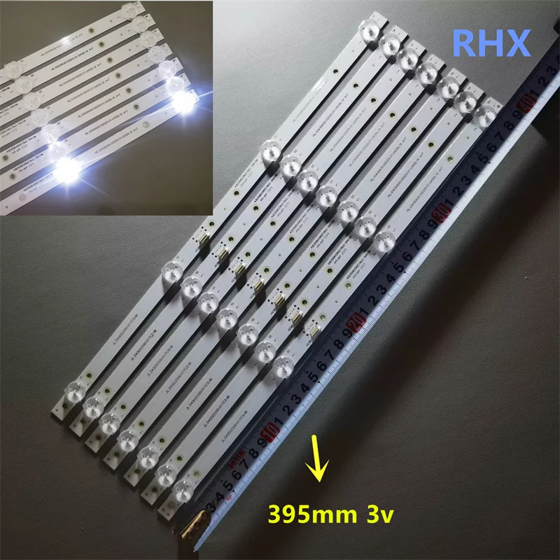

43inch for LC43P5000U LED17E405 HL-03430A30-0202S-01 U430L18 JL.D43022330-017CS-M 4LED 395MM 3V 100%NEW LED backlight strip