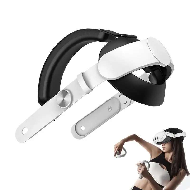 Strap for Quest 3 Comfortable Virtual Head Strap Elite Halo Double Padded Comfortable Head Strap VR/AR Glasses Accessories