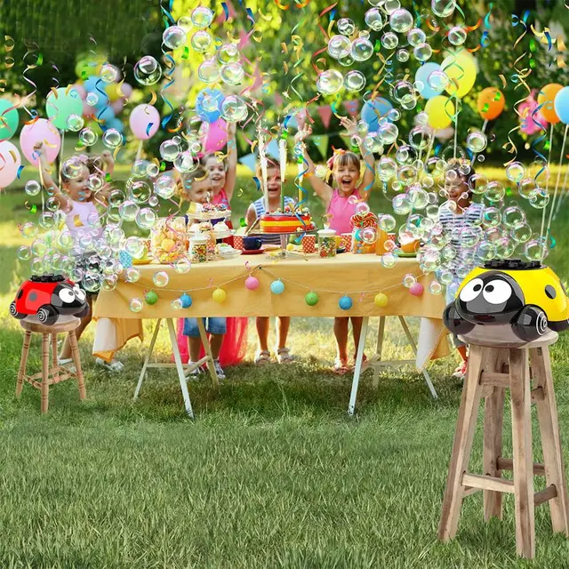 Ladybug Bubble Machine Toys For Kids Outdoor Toys Birthday Party Children's Day Gift Soap Bubbles For Children 4