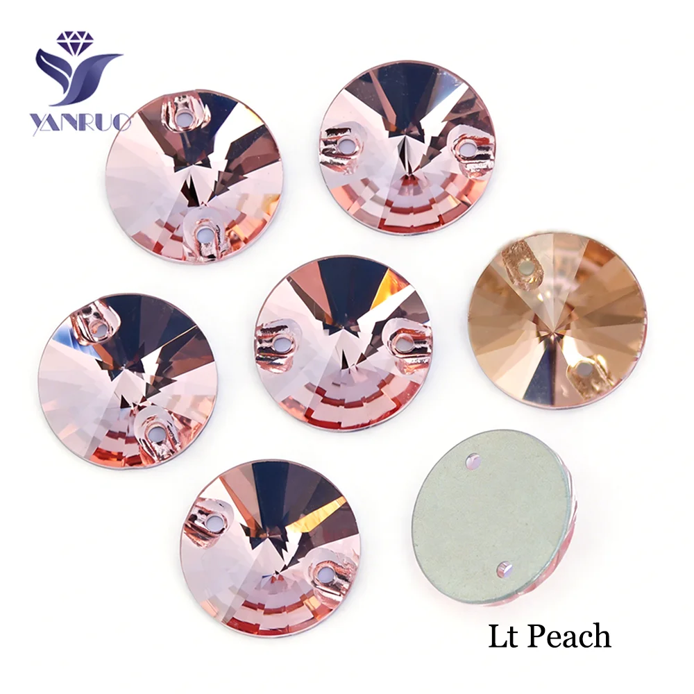 Premium Round Sew-On Rhinestones – Flat Back Glass Stones
