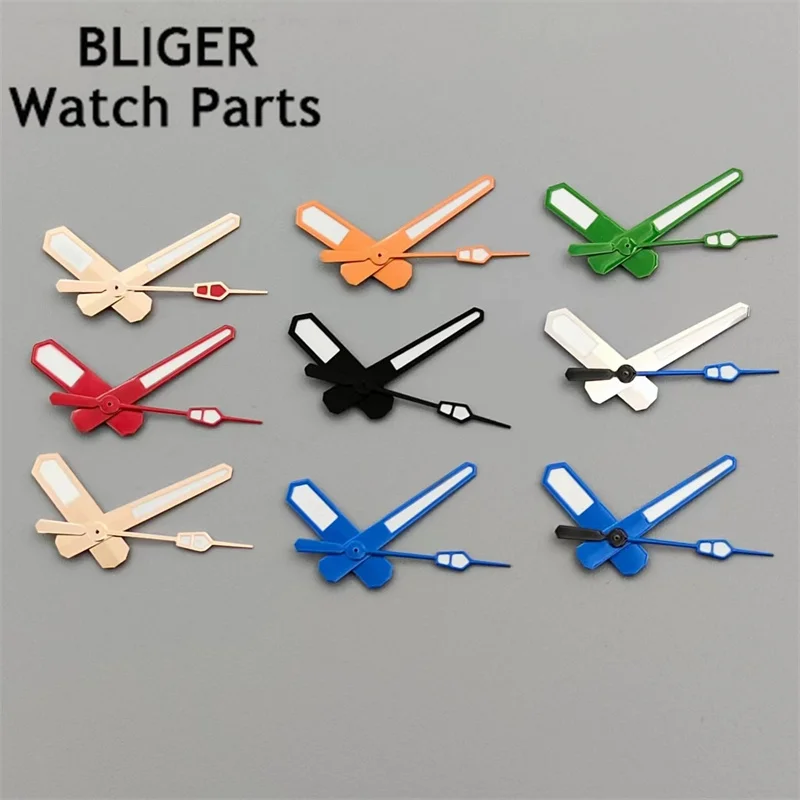 Bliger Lancette Dell'Orologio Lancette Luminose Verdi Adatte Al Movimento Nh35 Nh36 Muslimb 2824 Pt5000