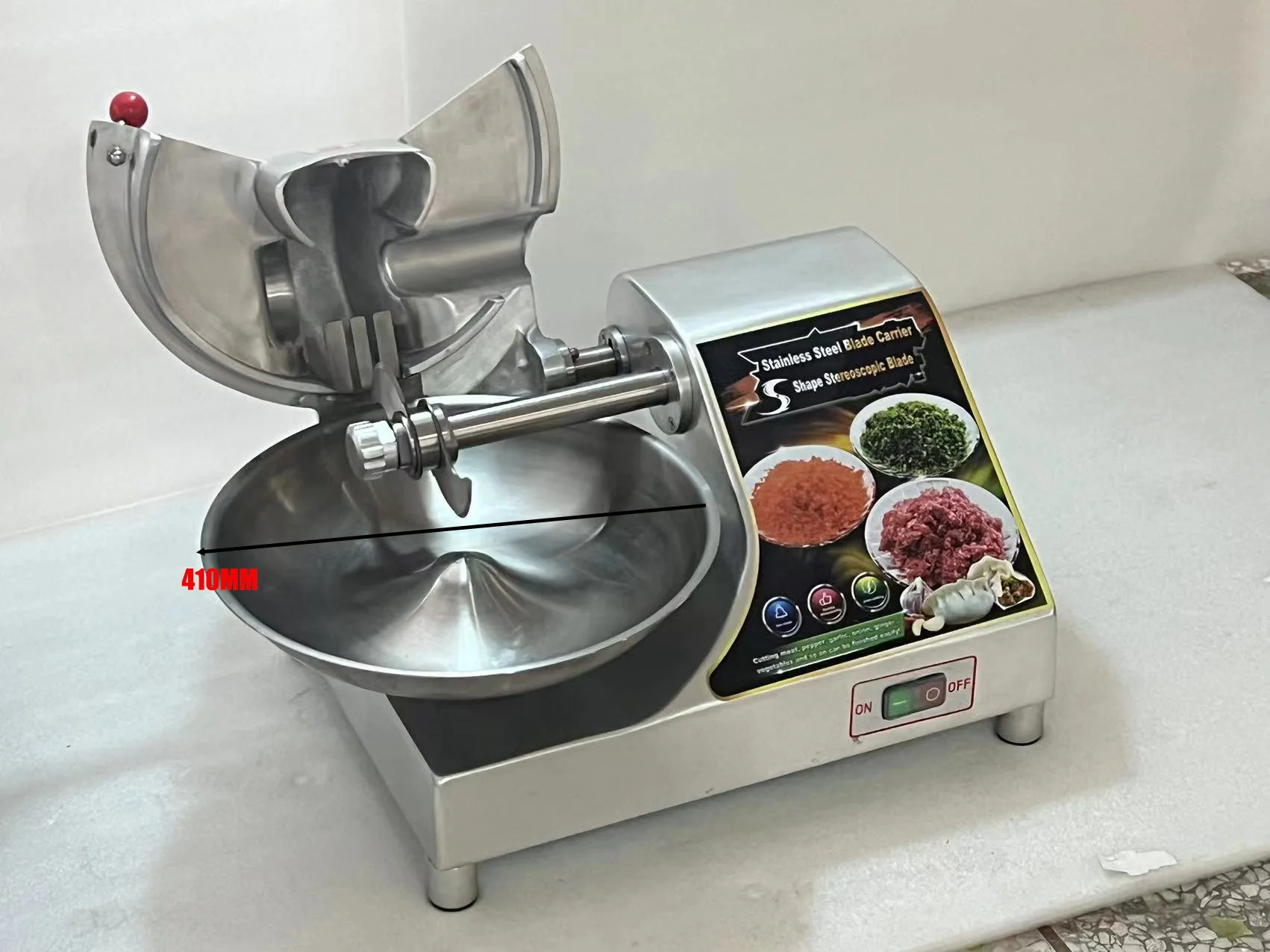 Description Picture 5 of itemElectric 110v 220v Multifunctional commercial food chopper Bowl Cutter Meat grinder Ginger garlic grinder for Restaurant