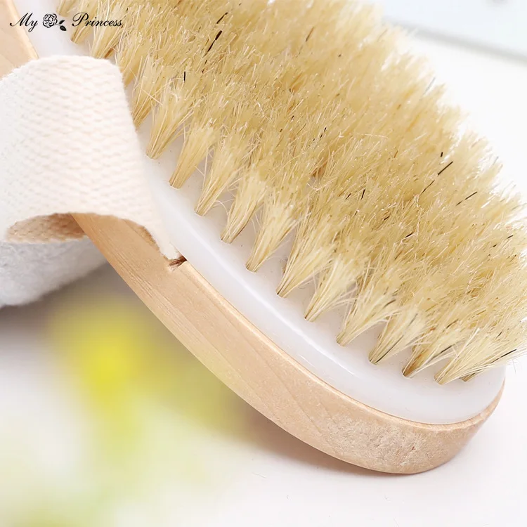 1 Pc Wet Dry Skin Body Natural Bristle Brush Soft SPA Brush Bath Massager Home Worldwide Store 4