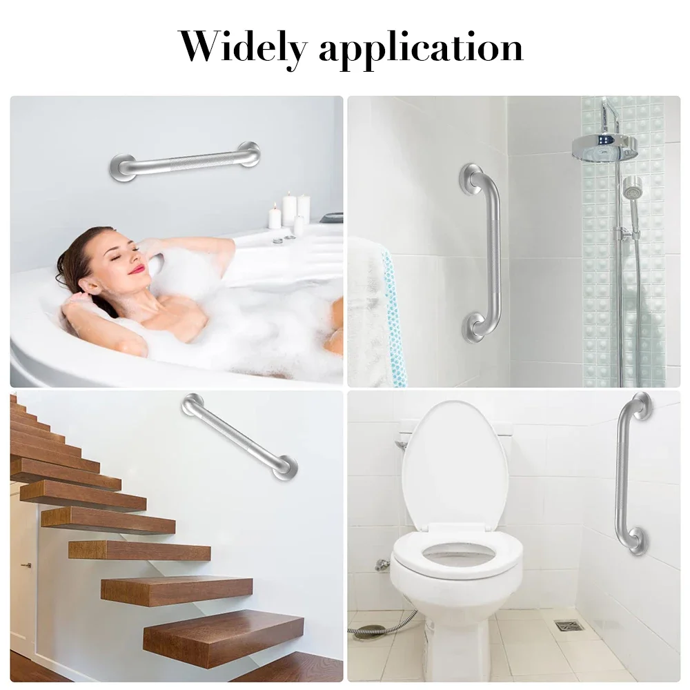 Bathroom Handrail Stainless Steel Grab Bar Anti Slip Shower Safety Support Handle Tub Toilet Prevent Falls