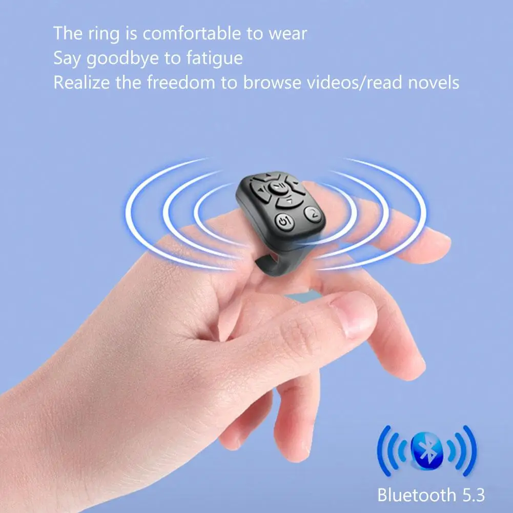 Wireless Bluetooth-compatible Mobile Selfie Lazy Artifac Remote Control Phone Selfie Controller Self-Timer Phone Controller
