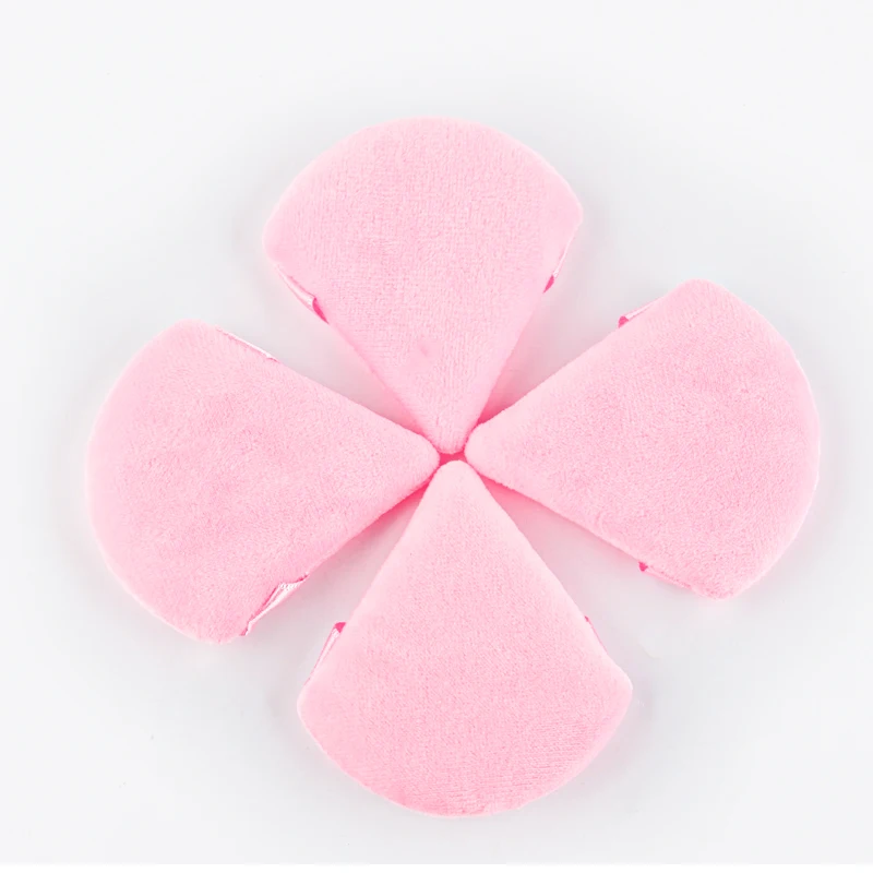 1/2/3/6Pcs Triangle Velvet Powder Puff Face Cosmetic Eye Beauty Makeup Tool Reusable Sponge Washable Mini Powder Puff Accessorie 4