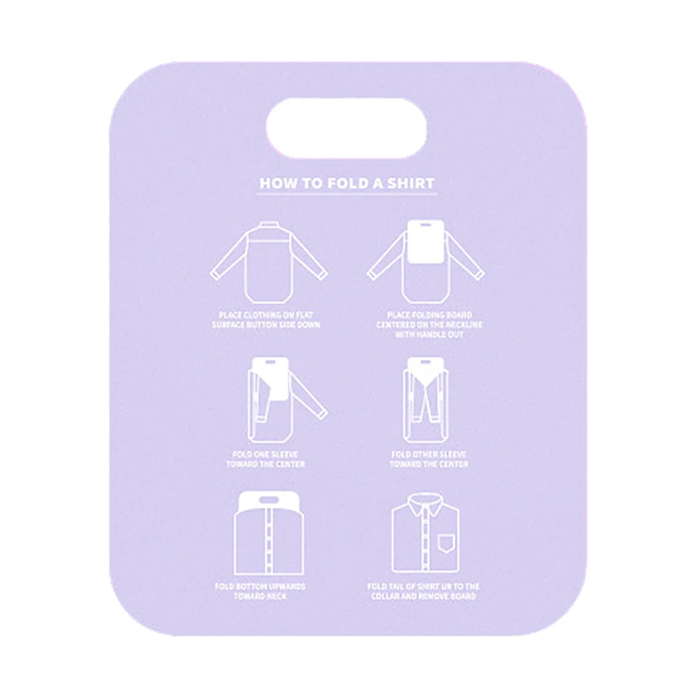 Cartella Foldines per camicie Organizzatore per riporre vestiti in plastica Tavola pieghevole per camicie creative per la casa per vestiti per bambini e adulti - immagine 2