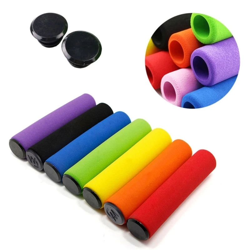 Bicycle Grips 1Pair Soft Foam Sponge bmx mtb Bike Cycle Handle Handlebar Bar Grips