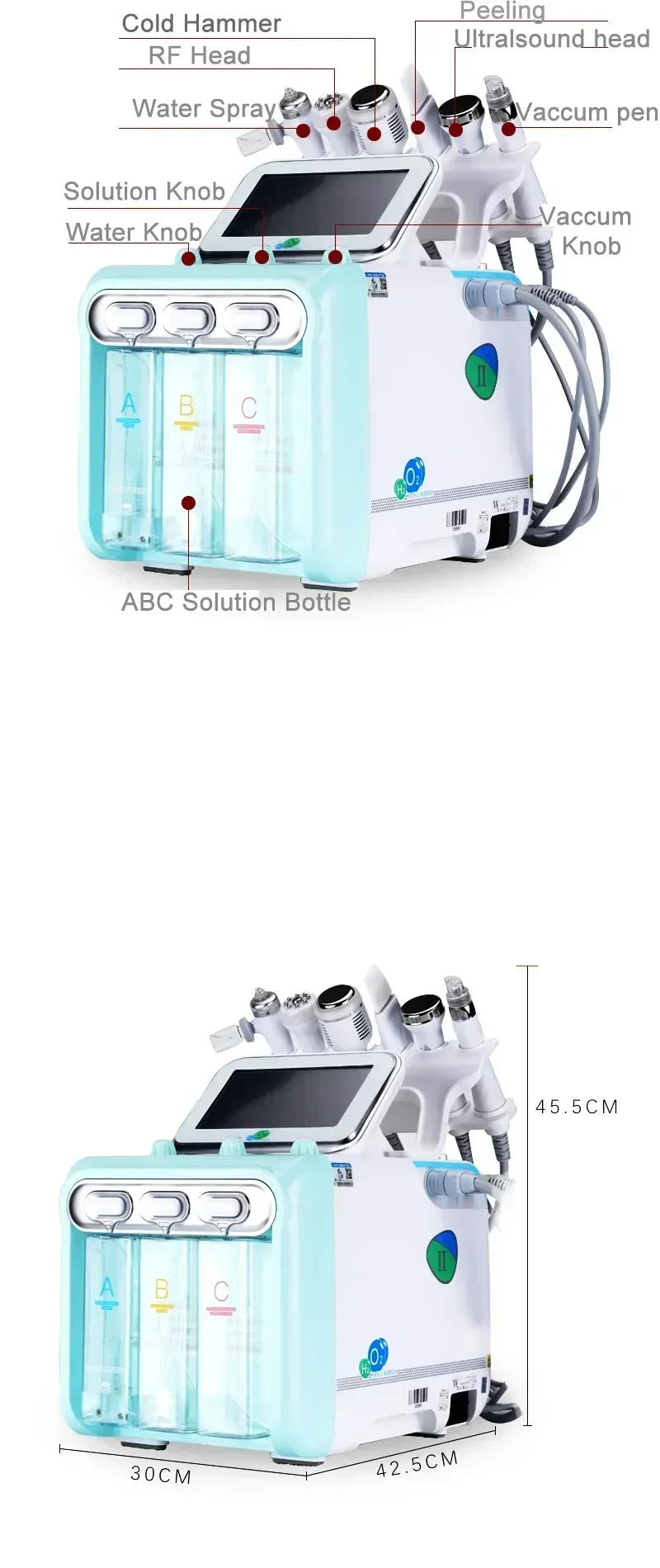 Hydrogen and Oxygen Bubble Facial Cleaning Device Image 2