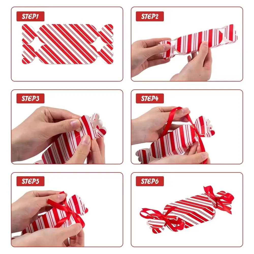 Creative Valentine's Day Paper Gift Box DIY Candy Shape Valentine's Day Candy Container Red Paper Packaging