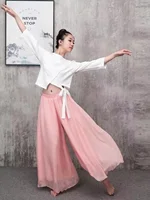 Versatile Wide Leg Pants Zen Sle Hanfu Thin Base Layer Pants Summer Lightweight Ao Dai White Long Trousers Casual Commute