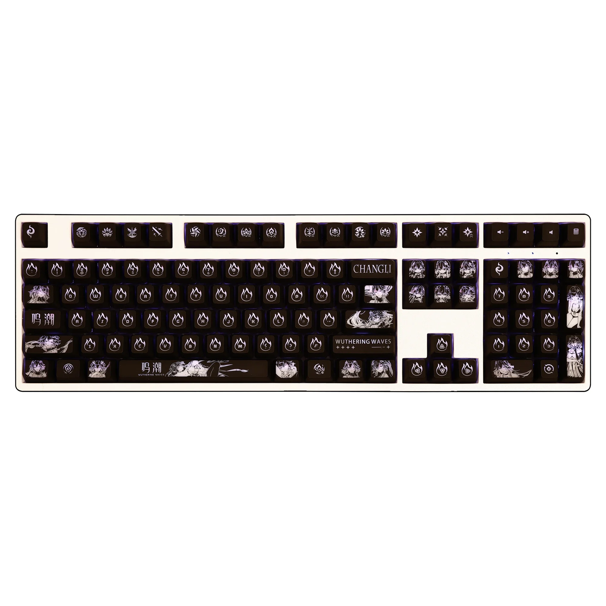 Wooting Keycaps 黒/金 USBケーブル付き Wooting Keycaps 黒/金 USBケーブル付き