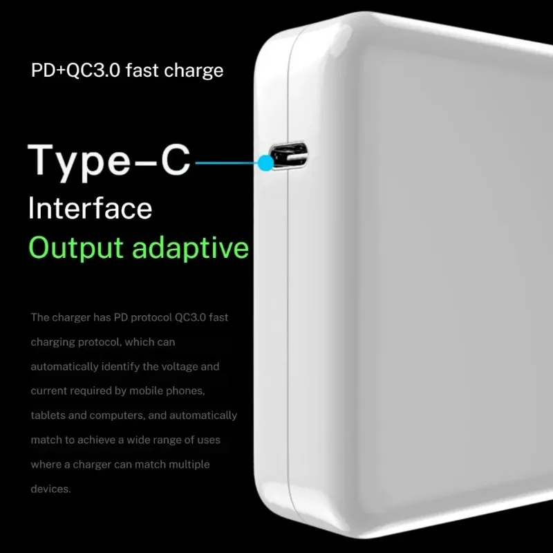 Mac Book Pro Charger 100W USB C Charger Fast Charging for MacBook Pro/MacBook Air 16 15 14 13 Inch,iPad Pro and All USB C Device