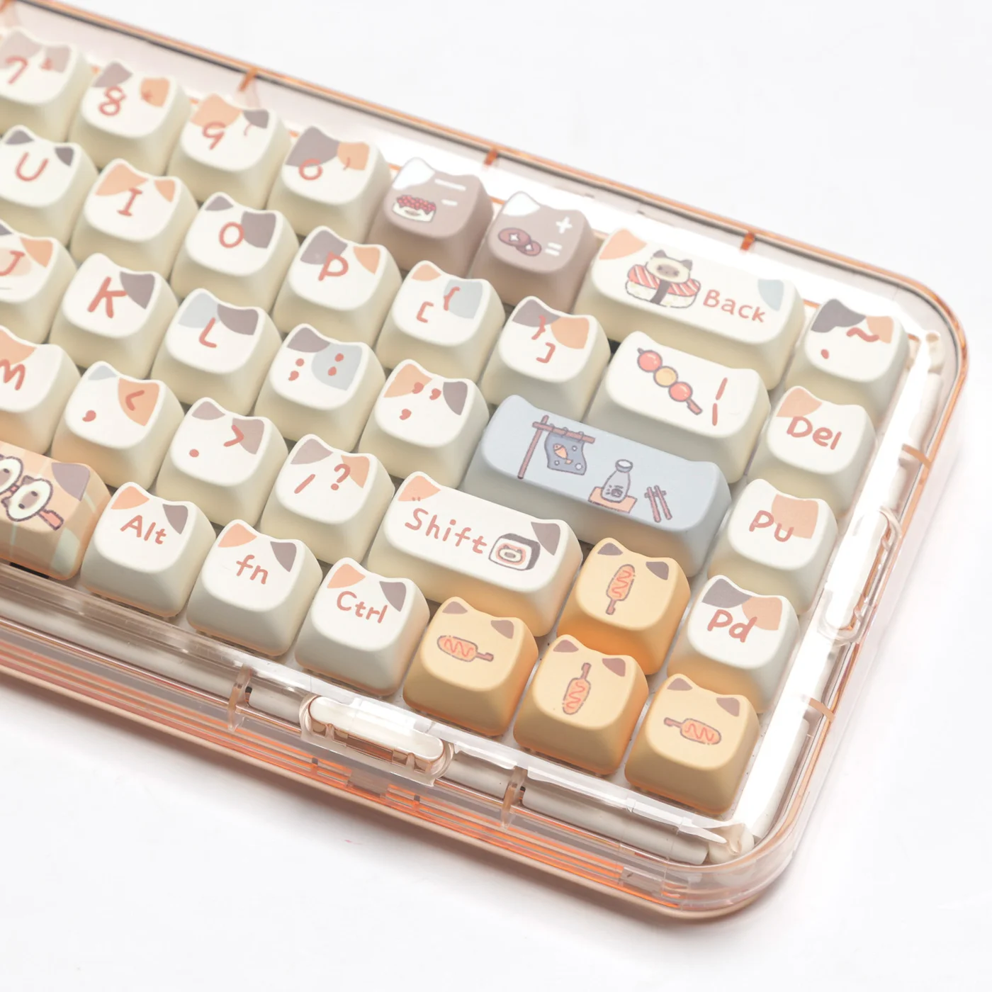 Kawaii Sushi Cat Mao Profile Keycaps (140 keys) - Special Edition