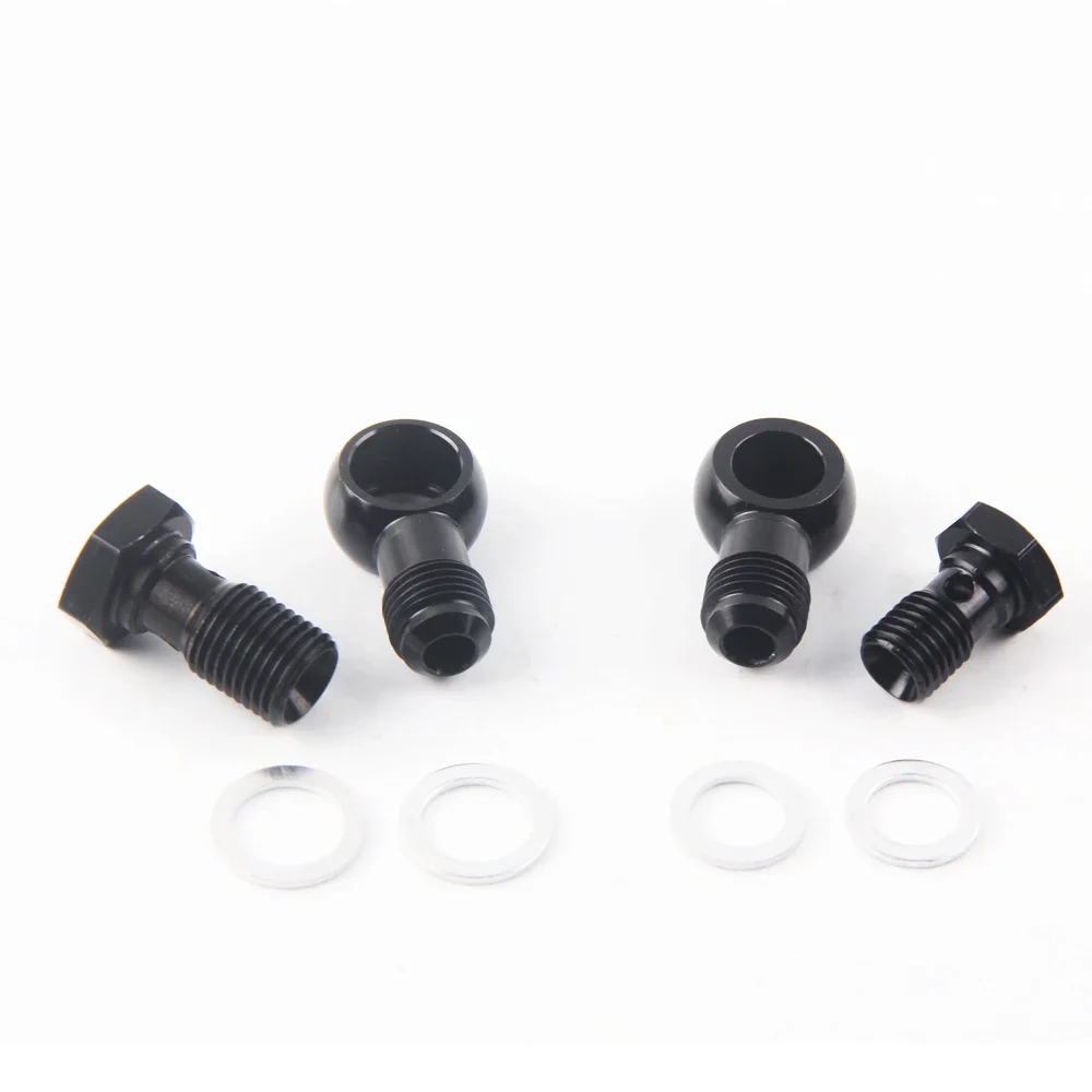 Bolt Hydraulic Clutch Screw M12 x 1.5 M14 x 1.5 Aluminum Banjo fitting Outlet Banjo male an4 an6 an8 Fitting Adapter 12mm 14mm hose end fitting adapter