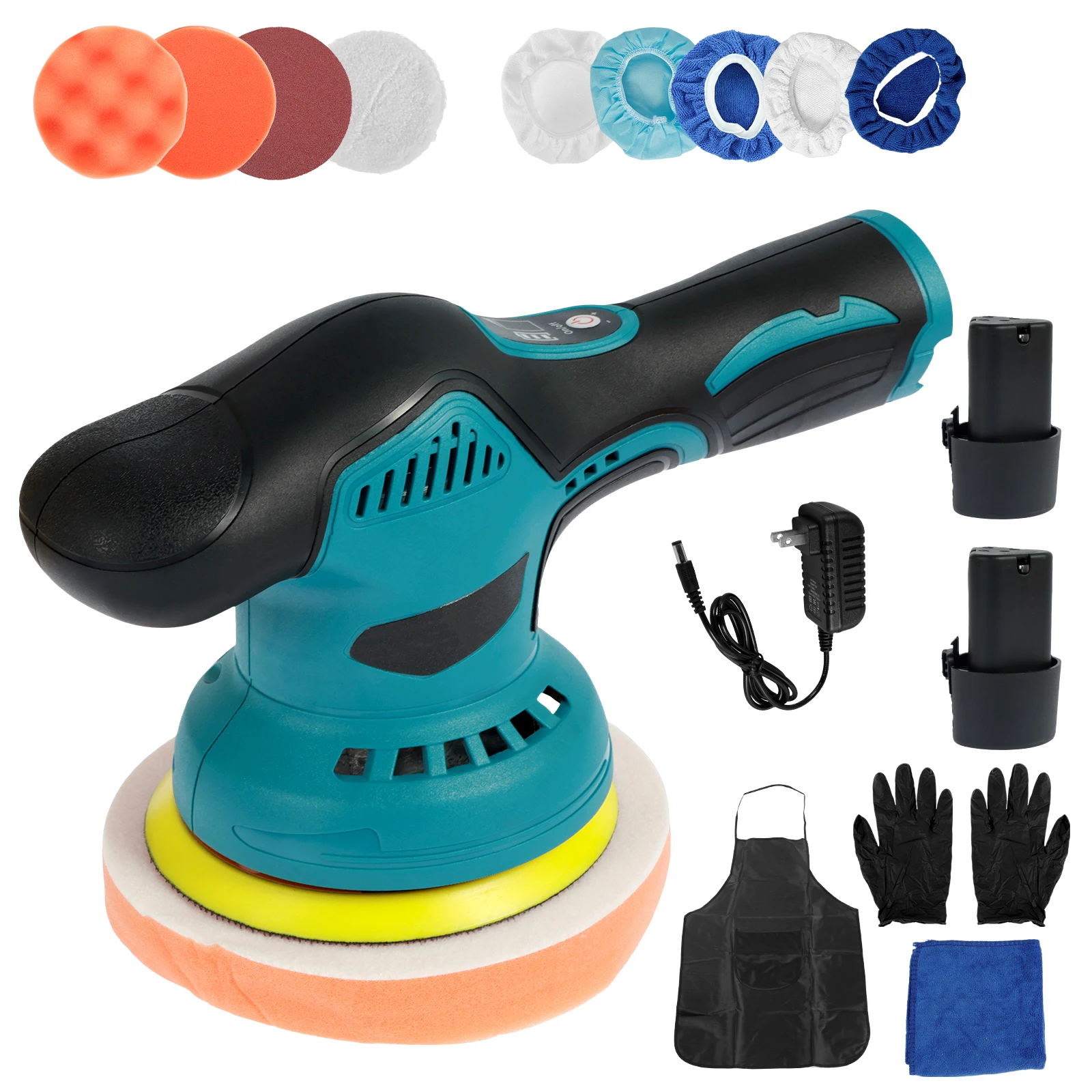 WirelessMiniPolisher8GearsCarPolishingMachine12VElectricCars