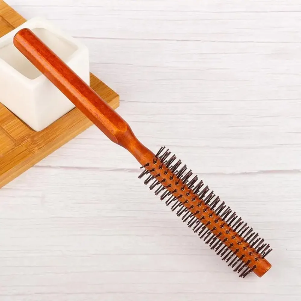 Roller Beard Comb New Hairbrush Small Styling Hair Brush Round Curling Roller Hairbrush Home Use 2