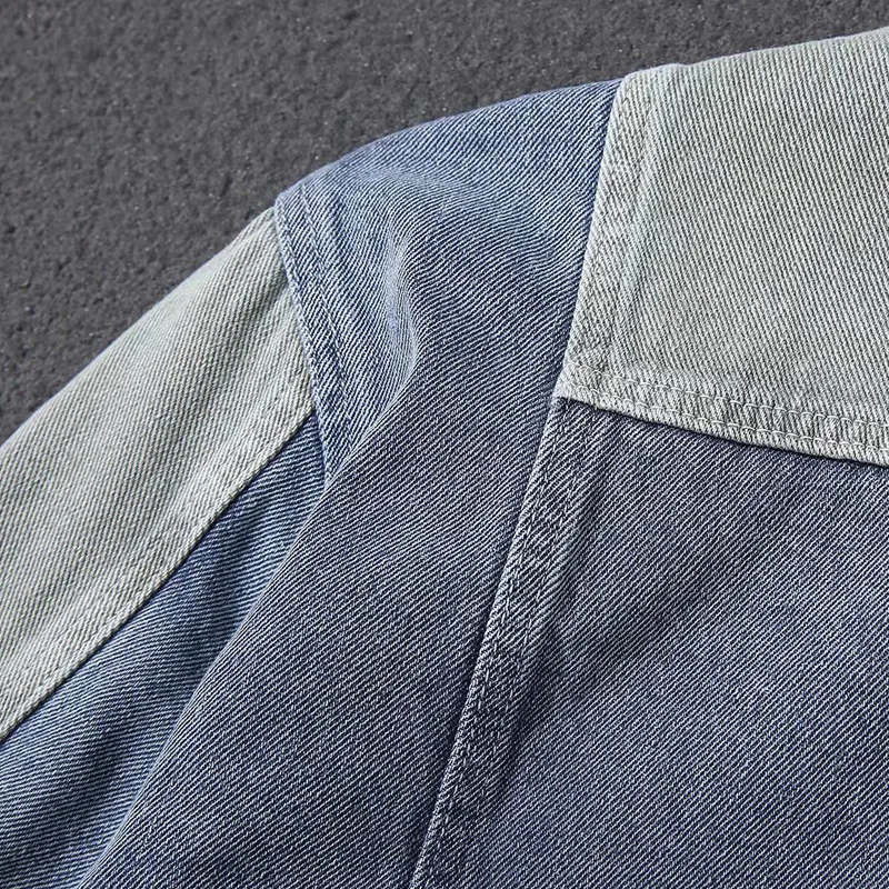 2023 Men's Casual Oversize Denim Jacket Korean Streetwear Men Jeans Jacket Coats Casual Windbreaker Overalls Coat Outwear S-4XL