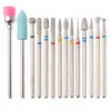14pcs/set Nail Drill Machine Bit Nail Gel Removal Polishing Tools Pedicure Manicure Rotary Grinding  Buffer Polisher 4