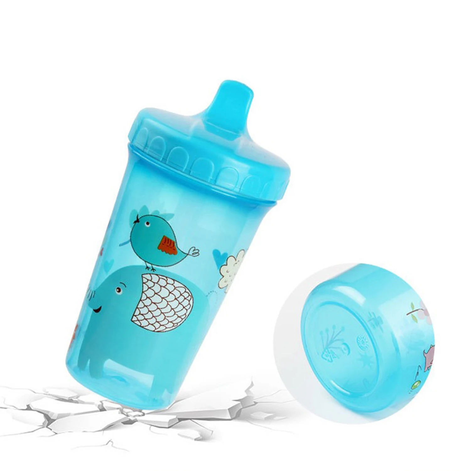 Baby No Spill Drinking Cup 300ml Toddler Child Bite Proof BPA Free Training Cup Newborn