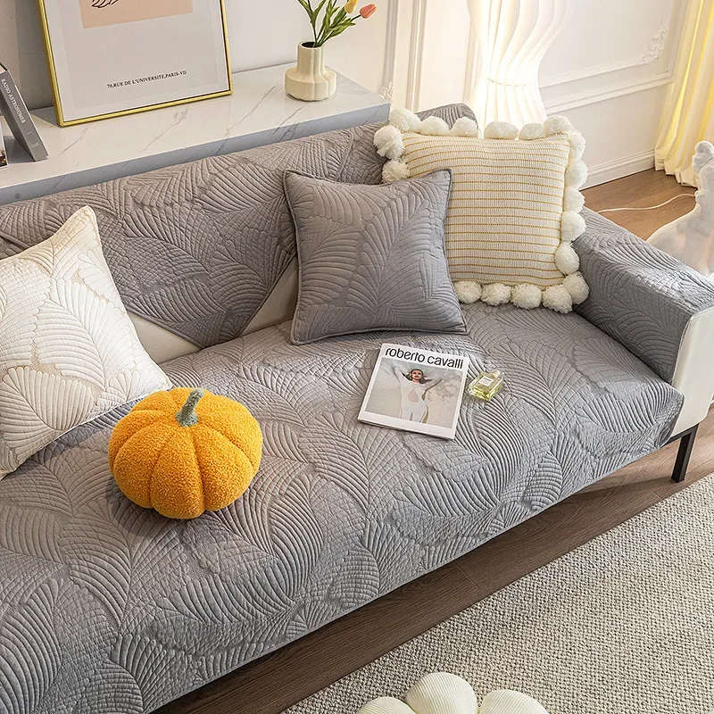 Nordic Simple Cotton Sofa Cushion Four Seasons Universal Non-Slip Cotton Cushion Sofa Cover Cover Towel Cover Cloth Cushion 2