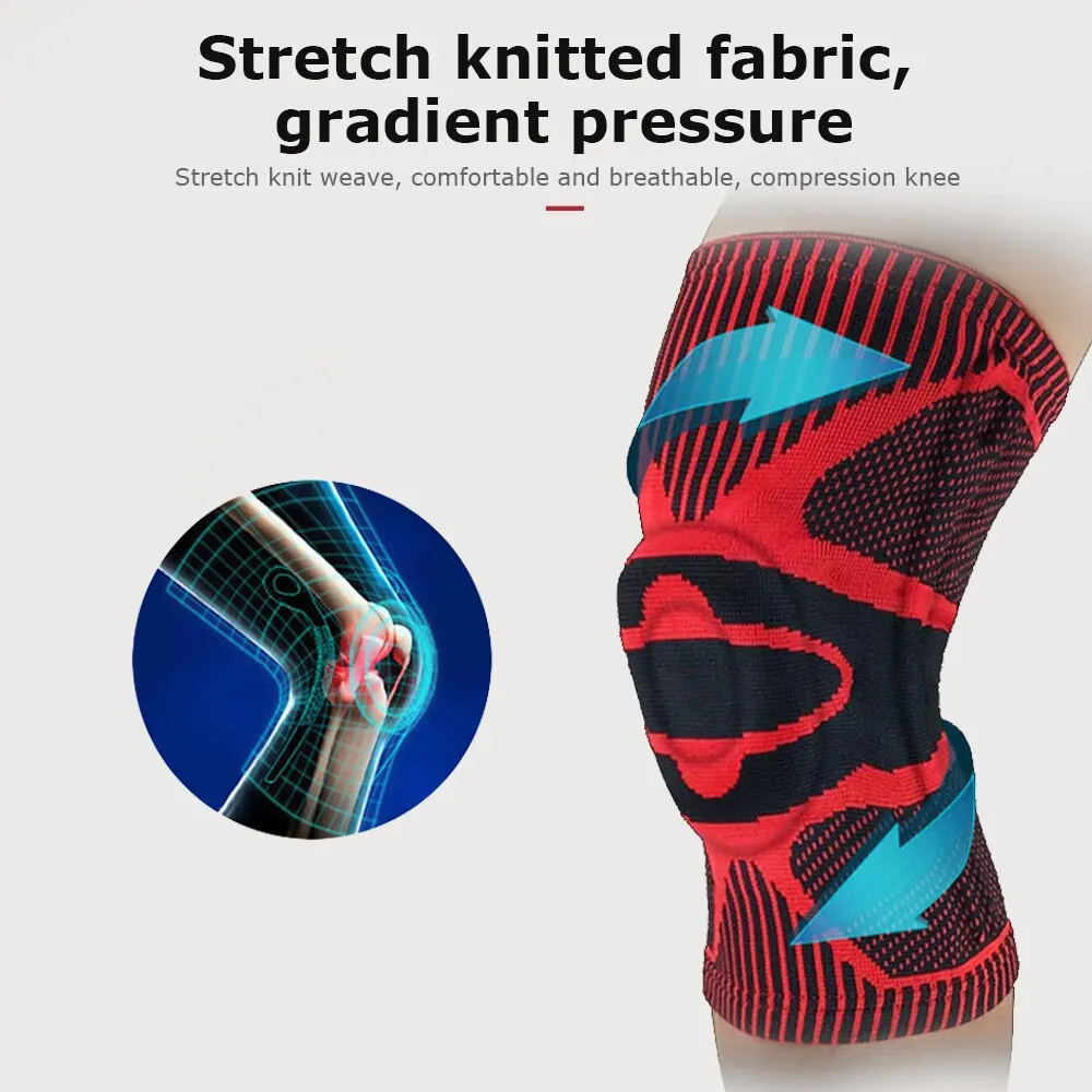 Knee Brace Knee Wraps 1PC Knee Braces for Knee Pain Relief With Side Stabilizers Gel Pads For Meniscus Tear Joint Pain Injury Recovery Unisex