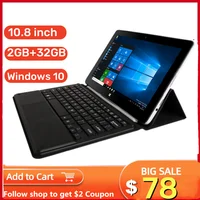 2024 Hot Sales 10.8 INCH 64 Bit 2GB RAM +32GB ROM M06 Windows 10 Cameras Quad Core Bluetooth-Compatible Micro Usb 1
