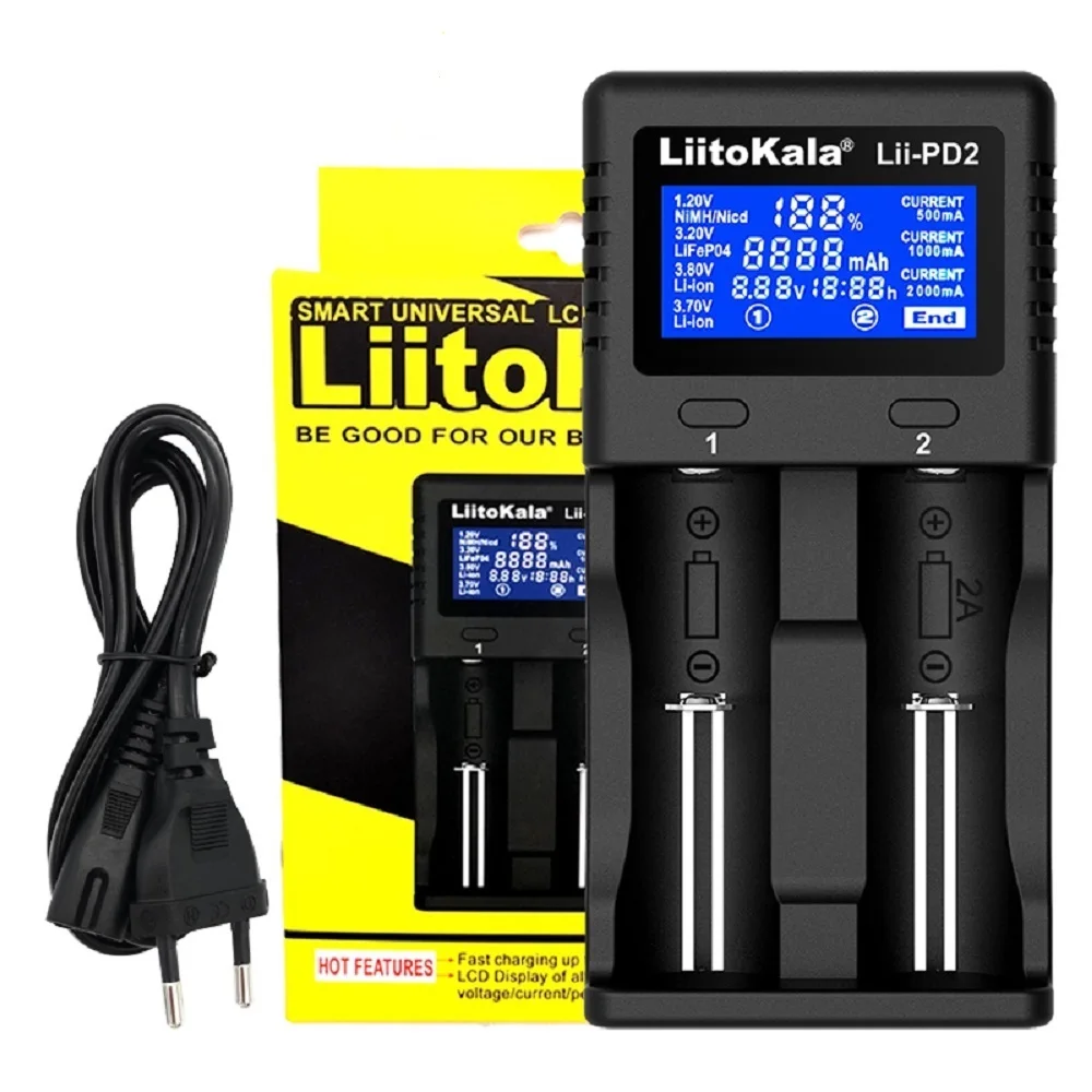 Battery Charger Liitokala Lii-PD400 1.2V NI-MH AA AAA LCD Multifunction