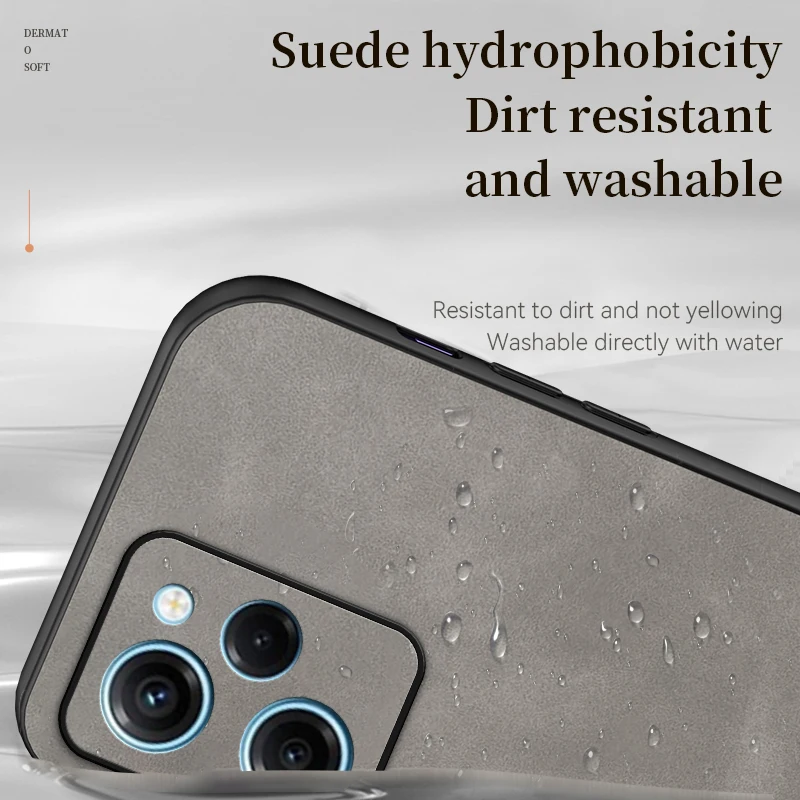 Soft Cortex Leather Phone Case For Xiaomi Redmi Note Series_voghion.com