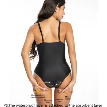 women period swimsuit leakproof one piece swimwear absorbent summer beach wear for female 1