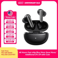 QCY MeloBuds N70 Adaptive ANC Wireless Earbuds Bluetooth 6.0 LDAC Hi-Res Audio 6 Mics Wireless Charging Earphones 50Hrs IPX5