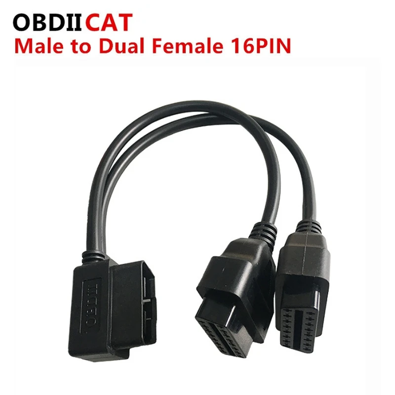 

Диагностические инструменты, 1 шт., 30 см, 1-2, кабель для преобразования, зеркальный 16 контактный разветвитель, штырь-двойной женский, зеркальный адаптер соединителя