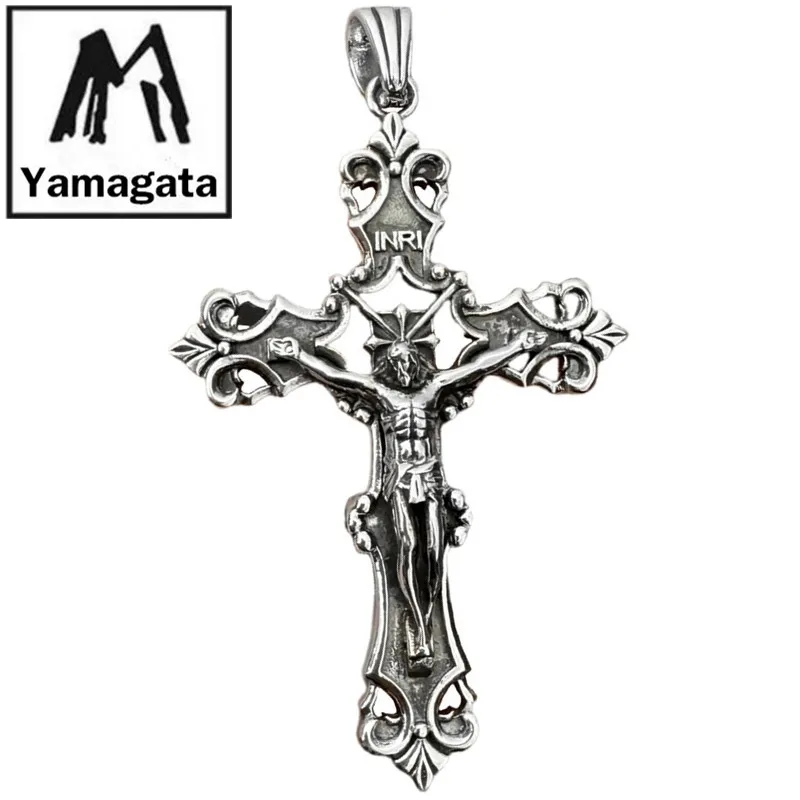 Jesus Cross Necklace Pendant Pure 925 Sterling Silver