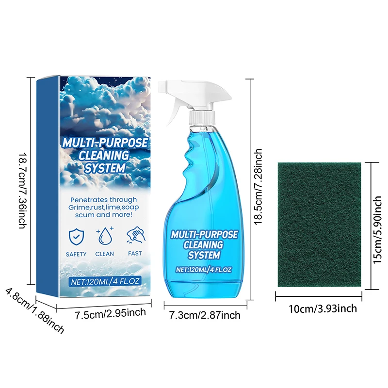 Kitchen Cleaning Foam All-round Kitchen Stove Utensils Cleaner Splash Proof Foam Spray Bottle Cleaning Stove Oil Tools