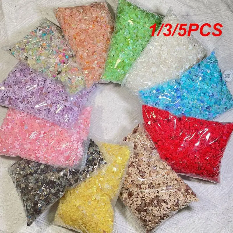 

1/3/5PCS Wholesale Bulk Rose Bow Nail Art Resin Decorations Mixed Nail Rhinestones Charms Kawaii Accessories Manicure