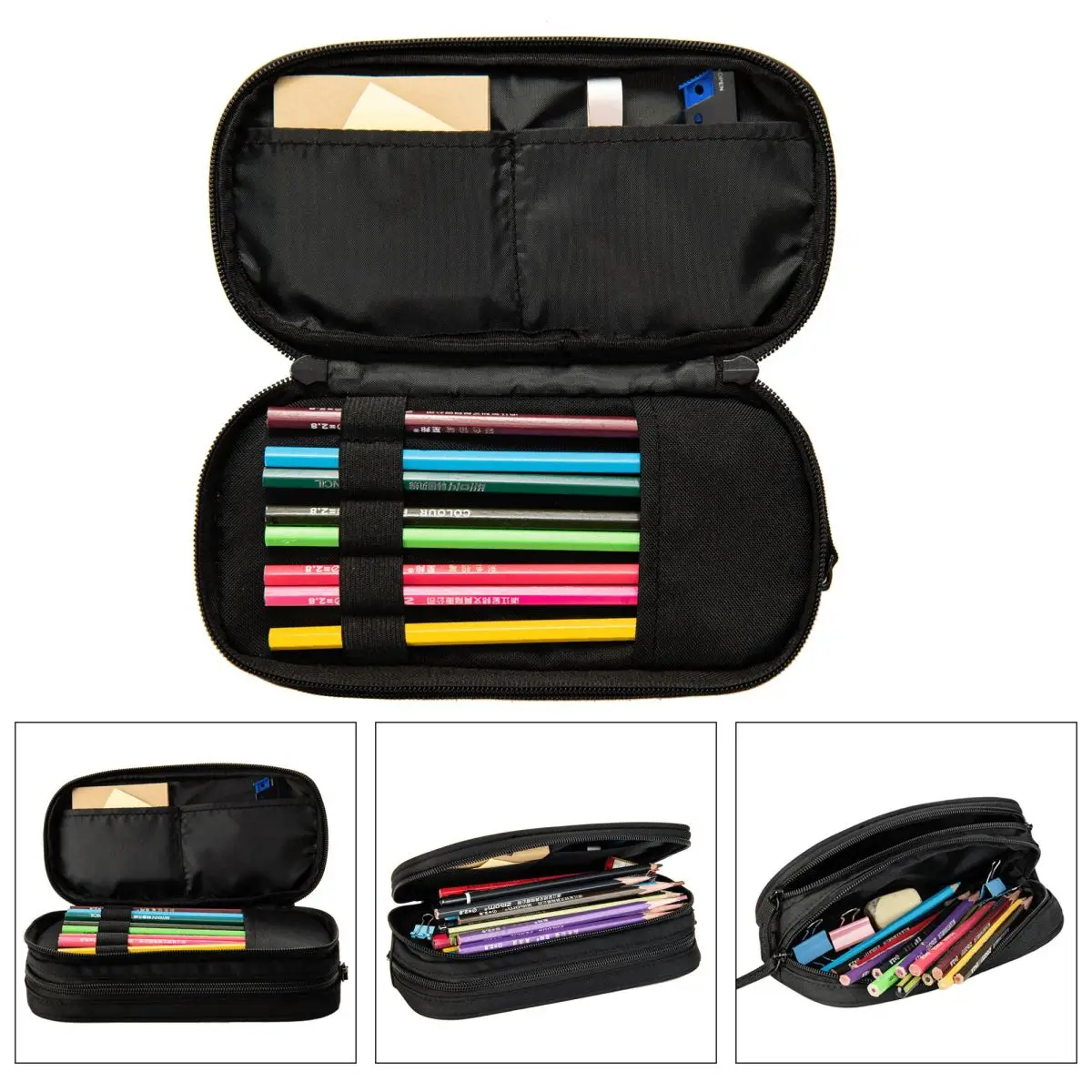 Dog Man Dogman Movie Comic Pencil Cases Cartoon Animals Pen Box Bags Student Large Storage Students School Zipper Pencilcases 4