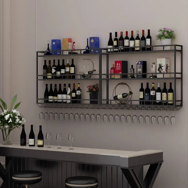 Bar Exterior Assemble Corner Cabinet Whiskey Display Liquor Coffe Restaurant Organizer Equipment Prateleira Salon Luxe Furniture